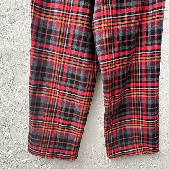 URBAN OUTFITTERS Plaid Pants Womens Medium Low Rise Drawstring Waist Academia - Picture 9 of 11